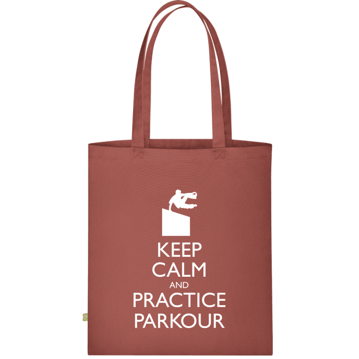Keep Calm And Practice Parkour Stoffen tas contain pic
