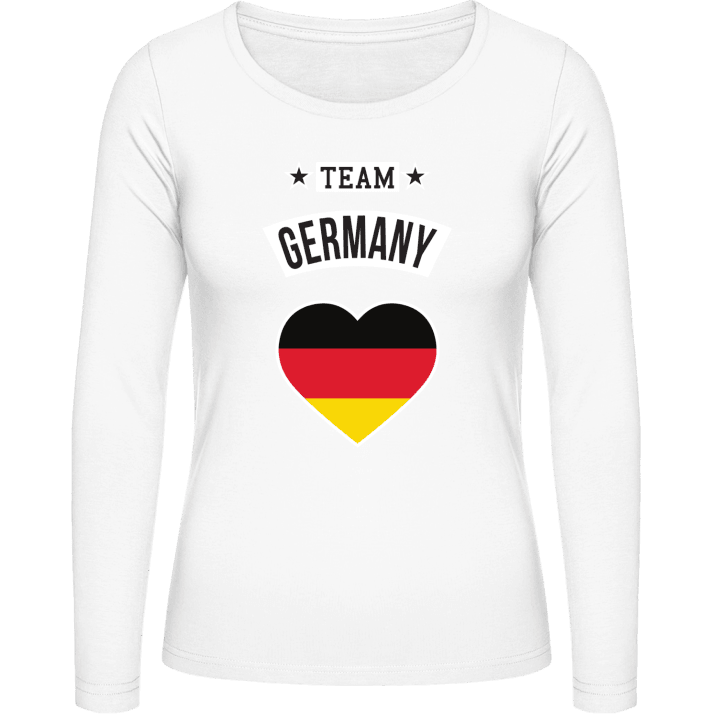 Team Germany Heart T-shirt à manches longues pour femmes contain pic
