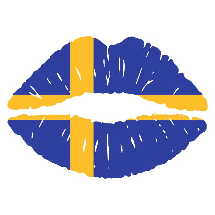 Swedish Kiss Flag T-skjorte for kvinner 0 image
