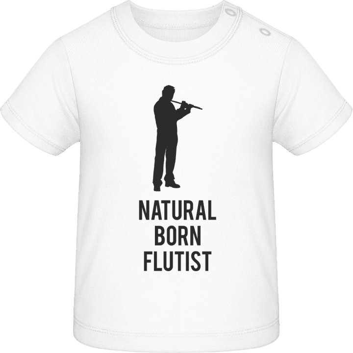 Natural Born Flutist Camiseta de bebé contain pic