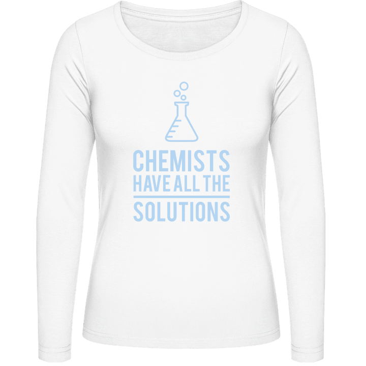 Chemists Have All The Solutions T-shirt à manches longues pour femmes contain pic
