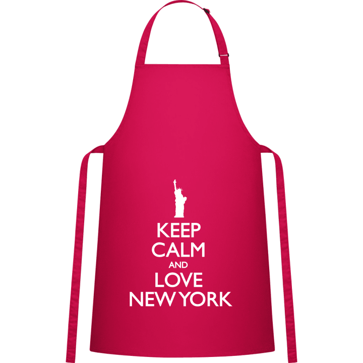Statue Of Liberty Keep Calm And Love New York Delantal de cocina contain pic