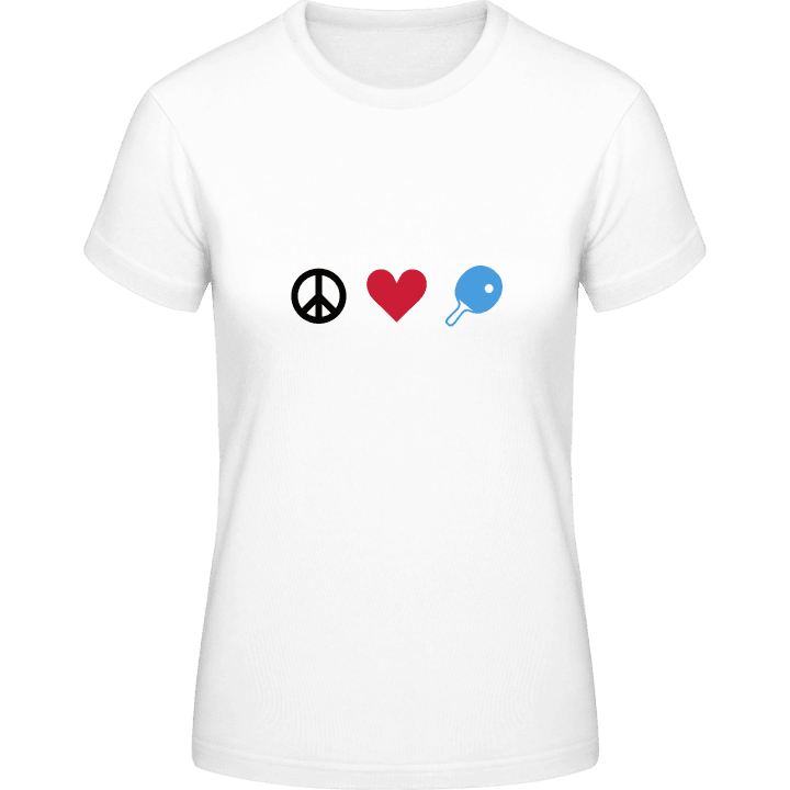 Peace Love Ping Pong T-shirt för kvinnor 0 image