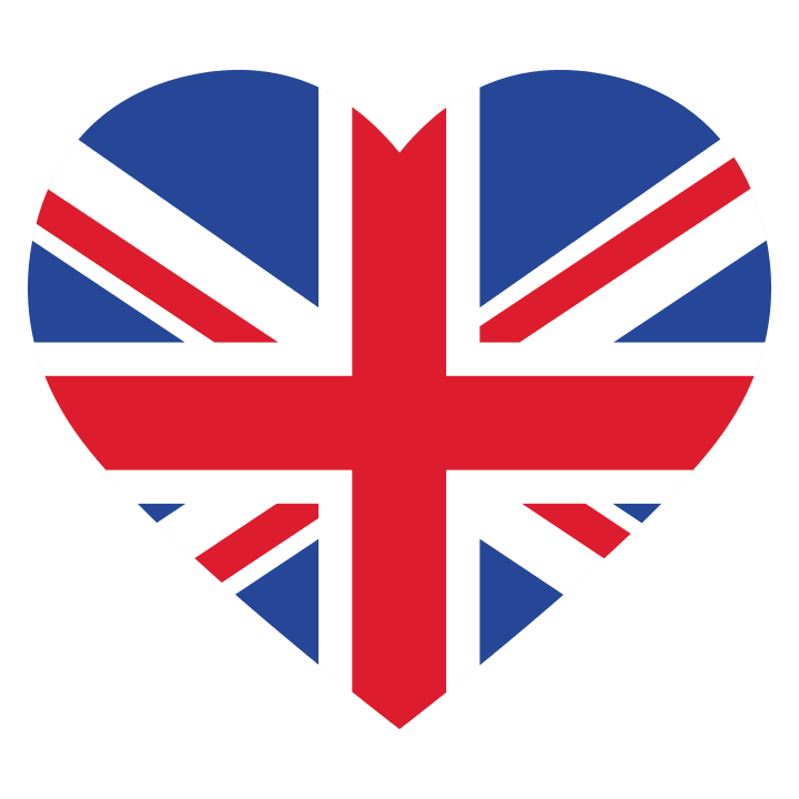 Great Britain Heart Flag T-shirt för bebisar 0 image