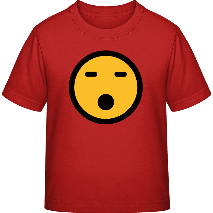 Tired Smiley Camiseta infantil contain pic