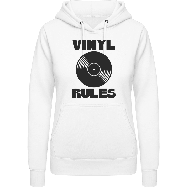 Vinyl Rules Vrouwen Hoodie contain pic