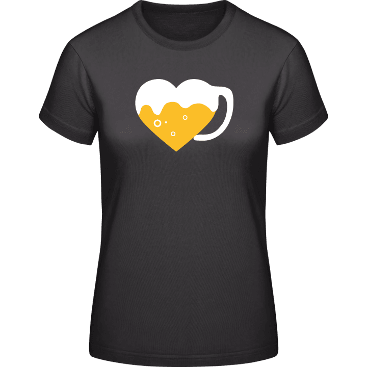 Beer Heart T-skjorte for kvinner contain pic