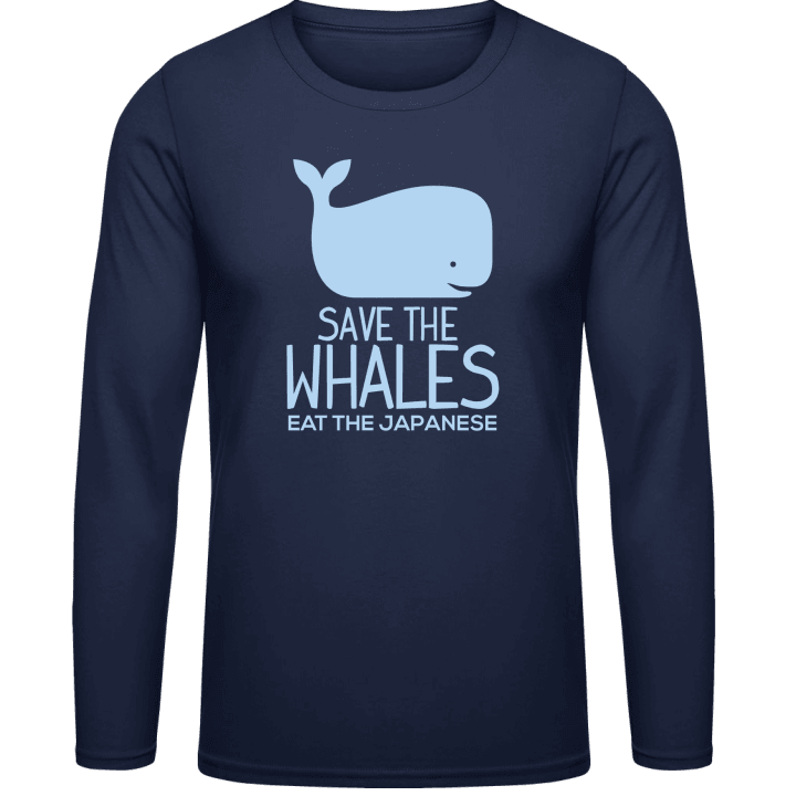 Save The Whales Eat The Japanese Langarmshirt 0 image
