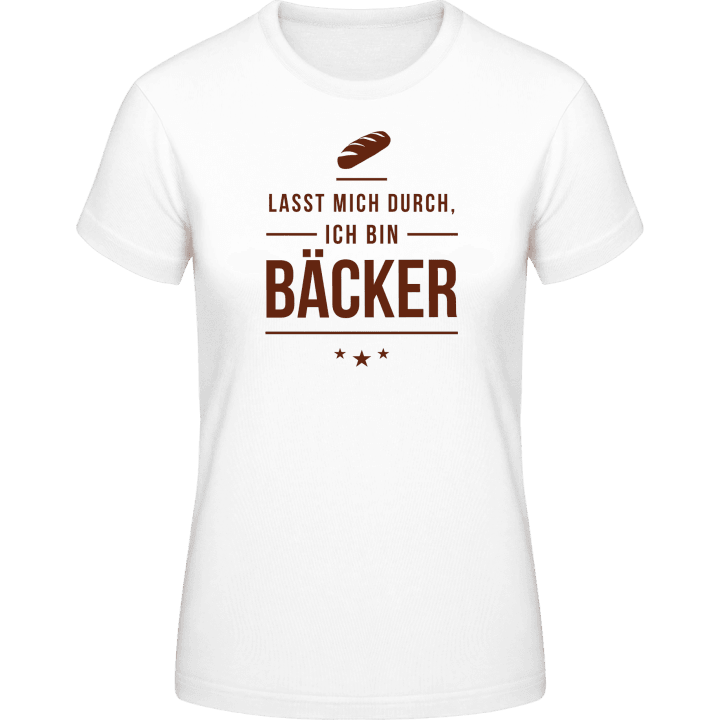 Lasst mich durch ich bin Bäcker T-shirt pour femme contain pic