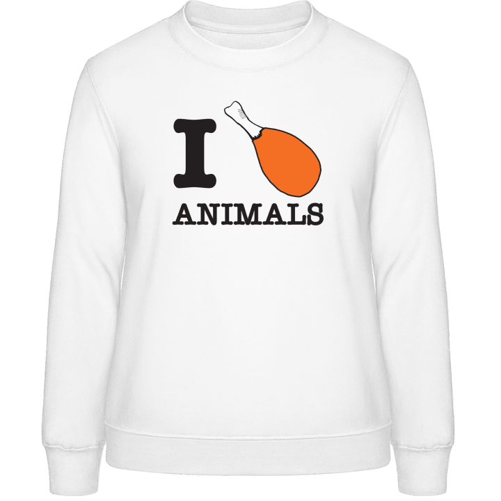 I Heart Animals Sweat-shirt pour femme contain pic