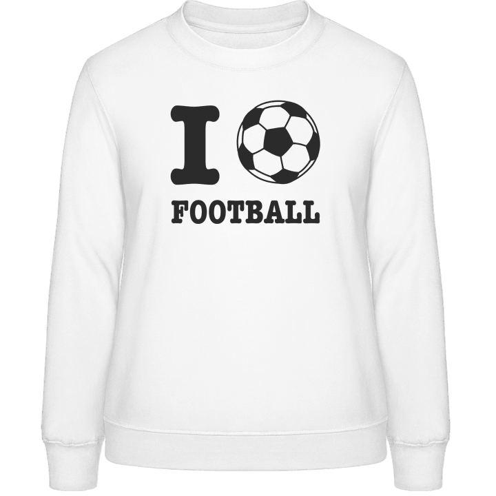 Football Love Frauen Sweatshirt contain pic