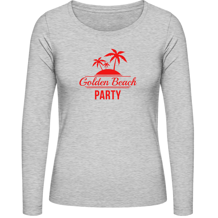 Golden Beach Party Kvinnor långärmad skjorta contain pic