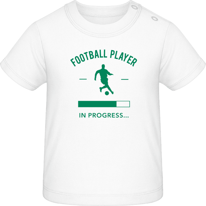 Football Player in Progress T-shirt för bebisar contain pic