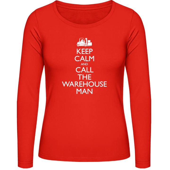 Keep Calm And Call The Warehouseman Langermet skjorte for kvinner contain pic