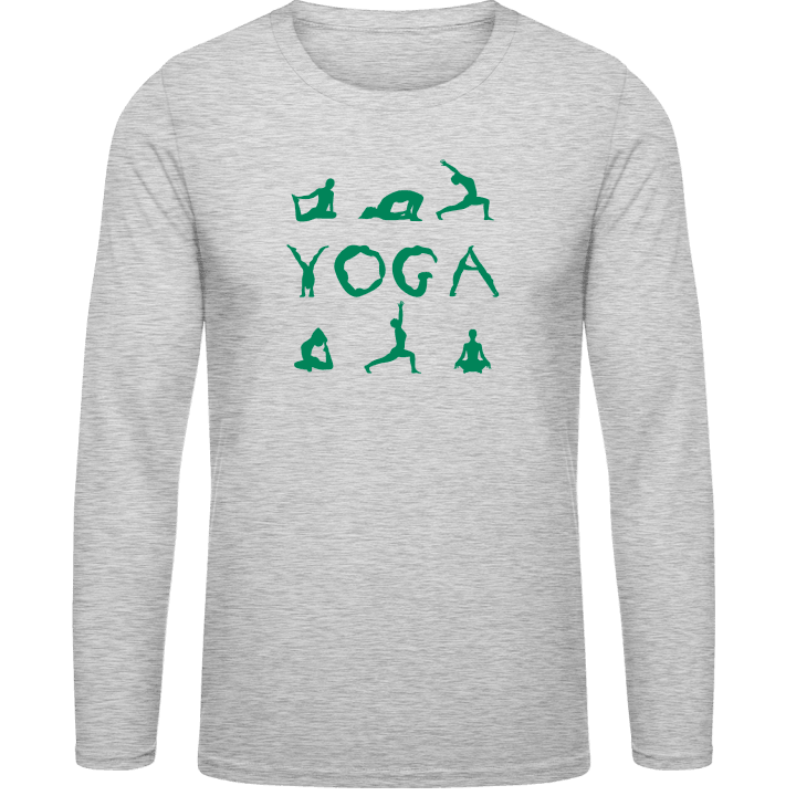 Yoga Letters Camicia a maniche lunghe contain pic