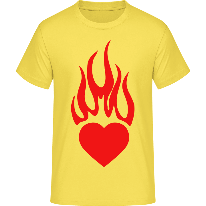 Heart On Fire Maglietta contain pic