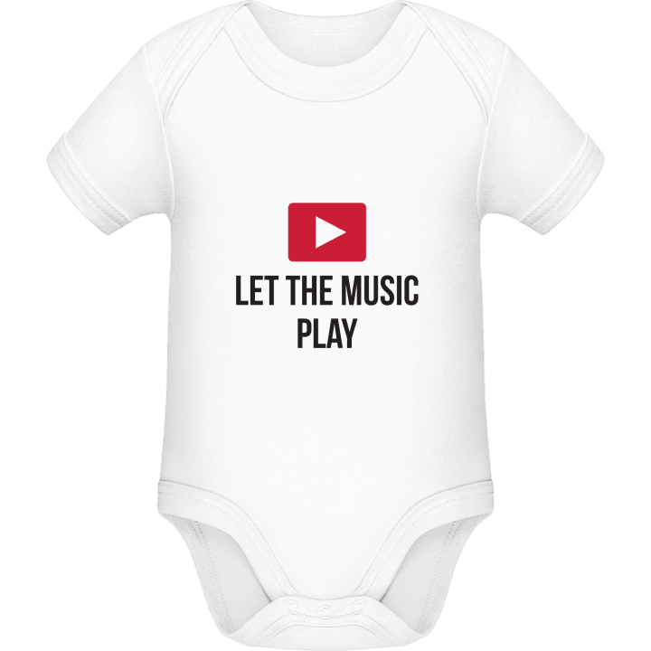 Let The Music Play Button Baby Strampler contain pic