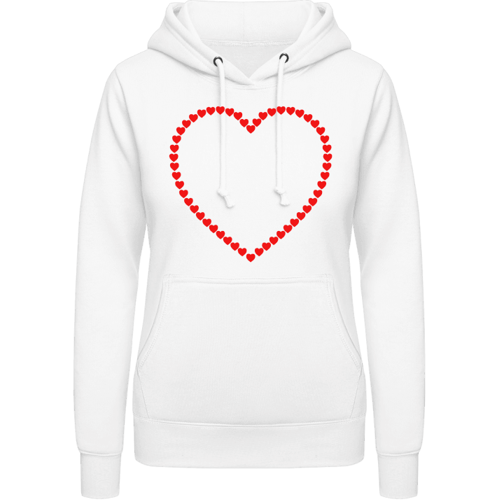 Hearts Outline Women Hoodie contain pic