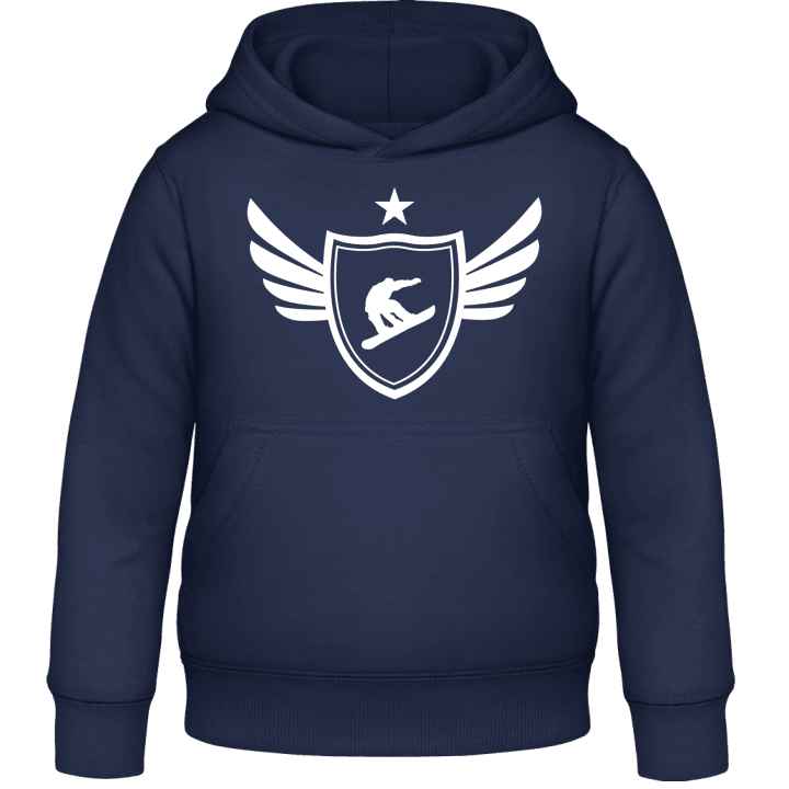 Skateboarder Winged Kids Hoodie contain pic