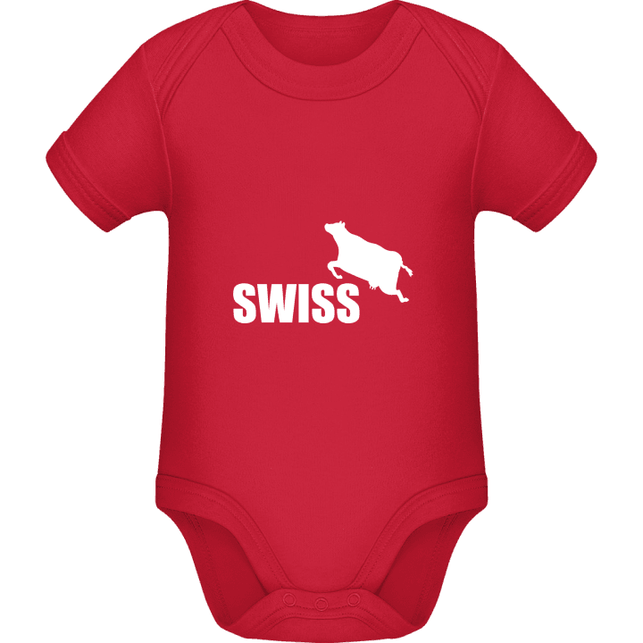 Swiss Cow Baby Strampler contain pic