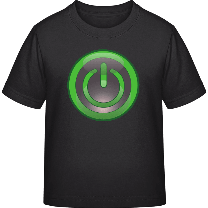 Power Button Superhero T-shirt pour enfants contain pic