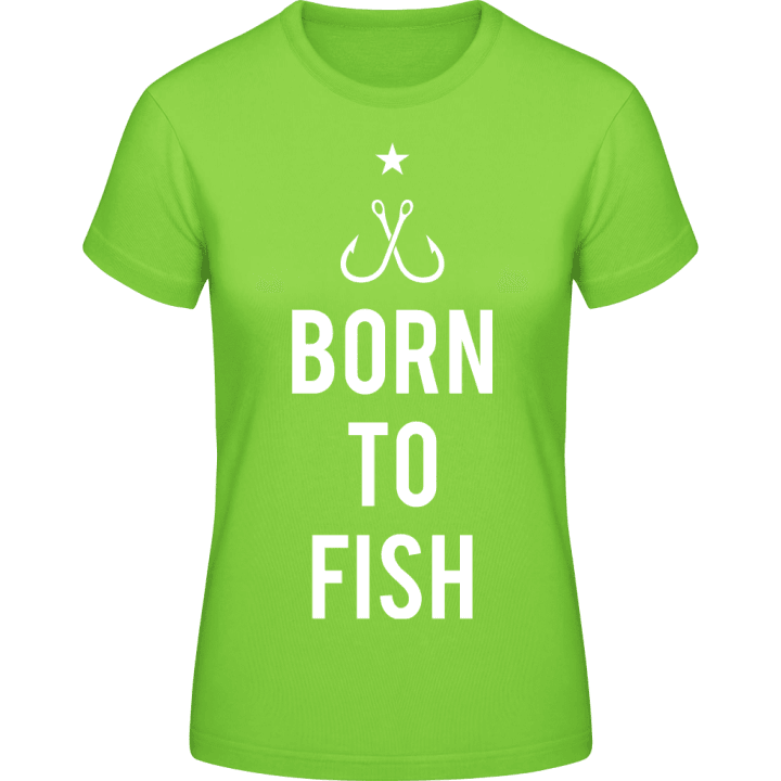 Born To Fish Simple T-shirt för kvinnor 0 image
