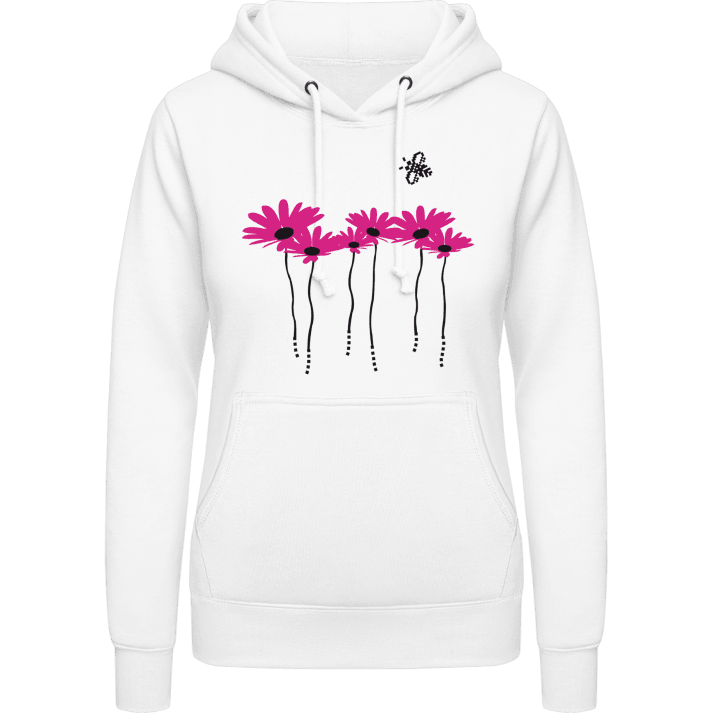 Flowers And Bee Hoodie för kvinnor 0 image