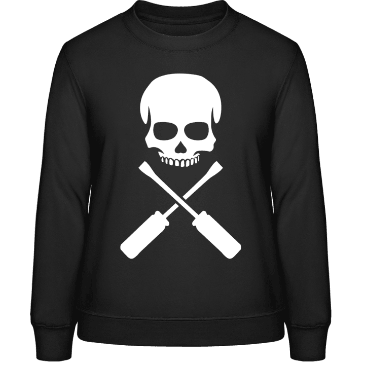 Electrician Skull Sweatshirt för kvinnor contain pic