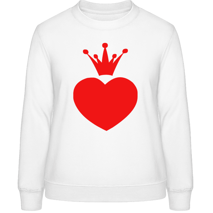 Heart With Crown Sweatshirt för kvinnor contain pic