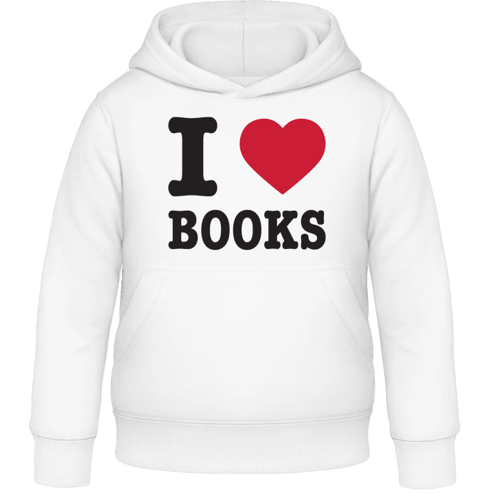I Love Books Felpa con cappuccio per bambini contain pic