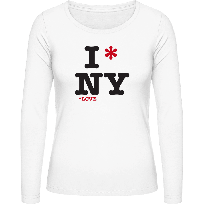 I Love NY T-shirt à manches longues pour femmes contain pic