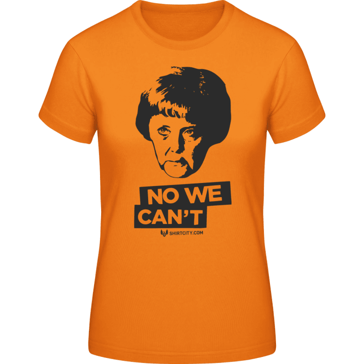 Merkel - No we can't T-skjorte for kvinner contain pic