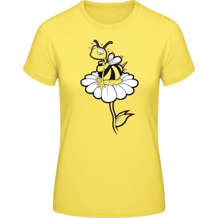 Flower And Bee T-shirt för kvinnor 0 image