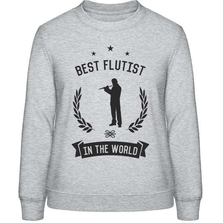 Best Flutist In The World Sweatshirt för kvinnor contain pic