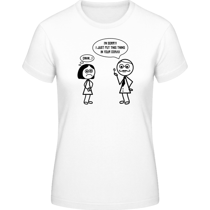 Gynecologist Comic T-shirt för kvinnor contain pic