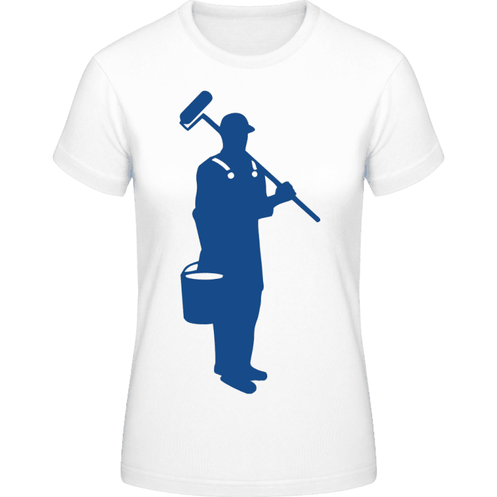 Painter Silhouette Vrouwen T-shirt contain pic