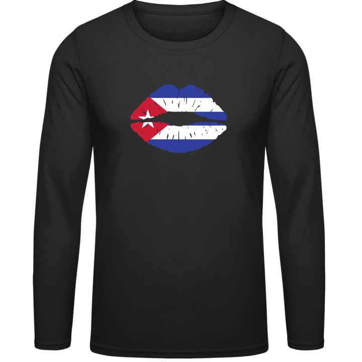 Cuban Kiss Flag T-shirt à manches longues contain pic