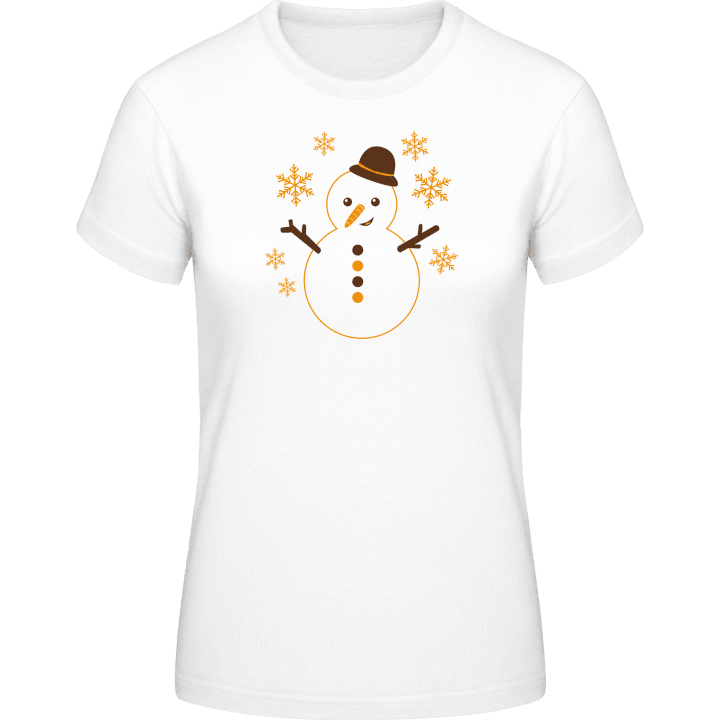 Happy Snowman T-skjorte for kvinner 0 image