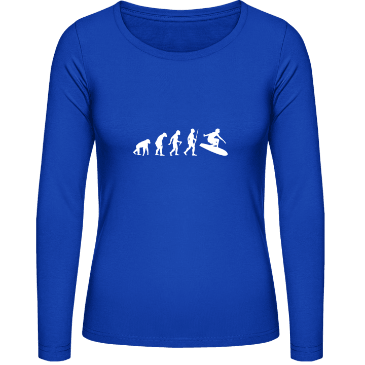 Surfing Surfer Evolution Vrouwen Lange Mouw Shirt contain pic