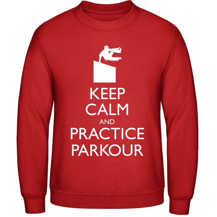 Keep Calm And Practice Parkour Felpa contain pic
