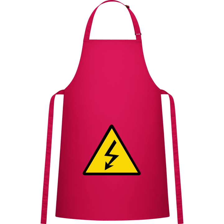 Electricity Warning Kitchen Apron contain pic
