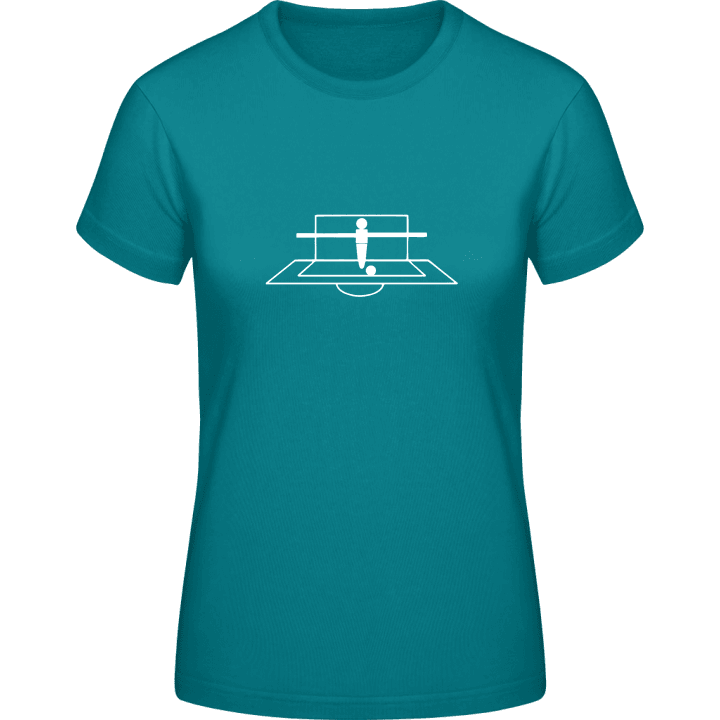 Table Football Goal T-shirt för kvinnor contain pic