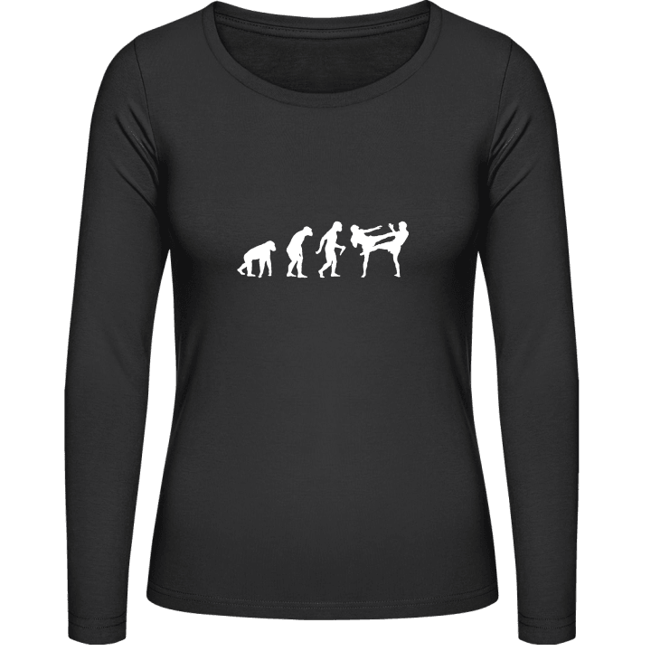 Kickboxing Evolution Frauen Langarmshirt contain pic