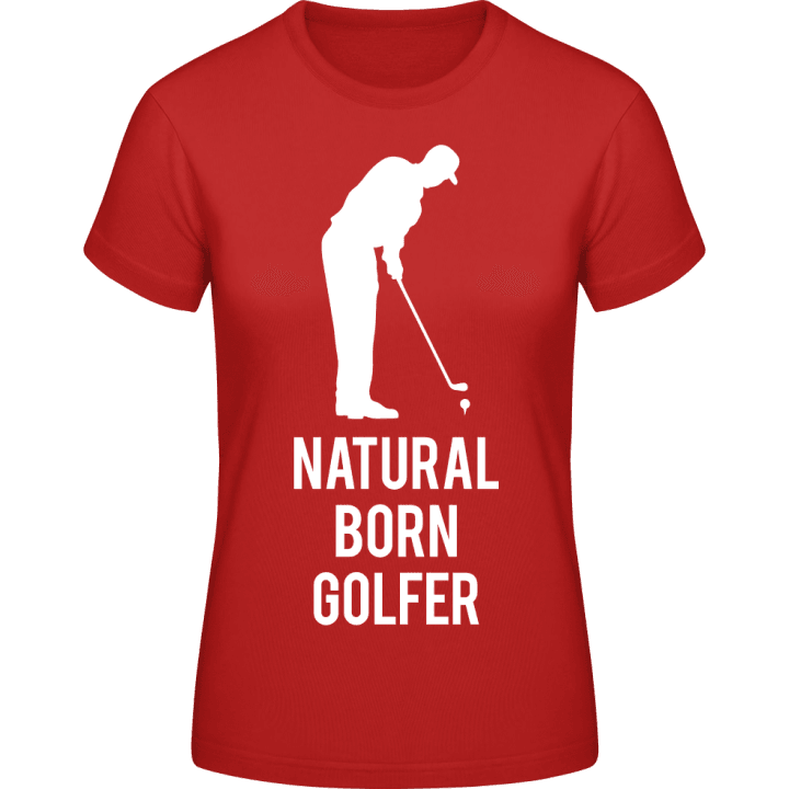 Natural Born Golfer T-shirt för kvinnor contain pic