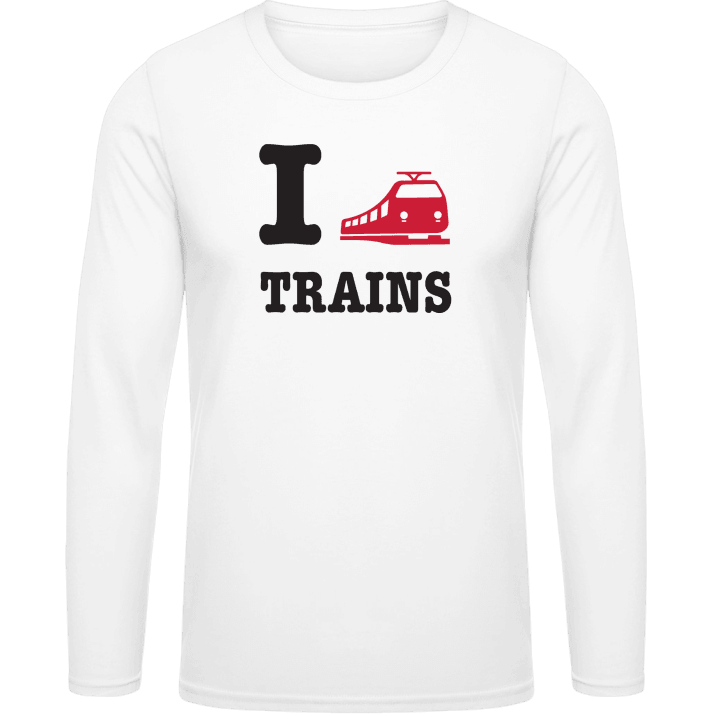 I Love Trains Long Sleeve Shirt 0 image