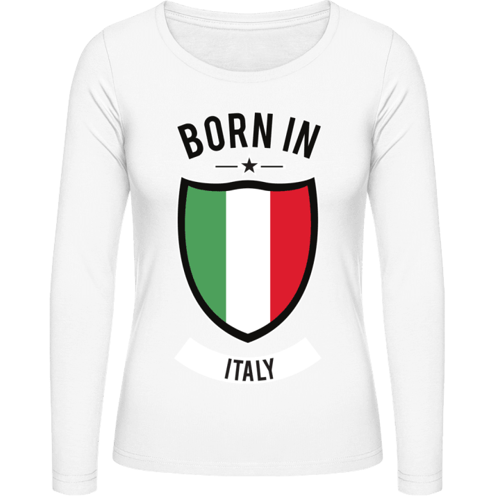 Born in Italy Langermet skjorte for kvinner 0 image