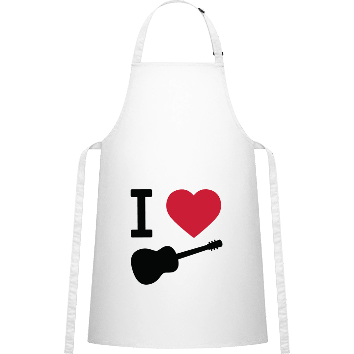 I Love Guitar Delantal de cocina contain pic
