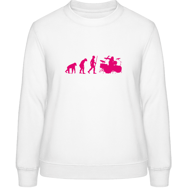 Drummer Girl Evolution Sweatshirt för kvinnor contain pic