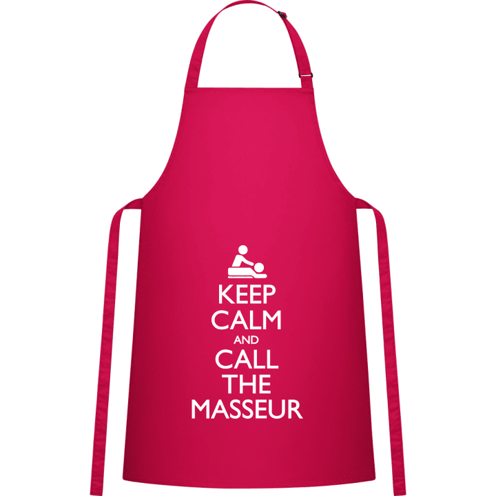 Keep Calm And Call The Masseur Grembiule da cucina contain pic