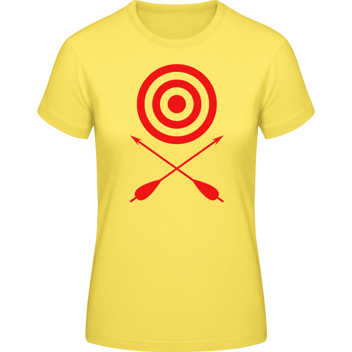 Archery Target And Crossed Arrows T-shirt för kvinnor contain pic